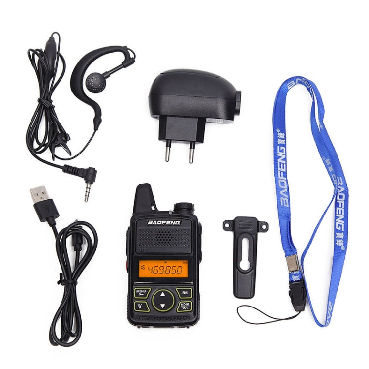 Walkie-talkie portatile radio a banda singola BaoFeng BF-T1, presa UK, BF-T1 UK Plug