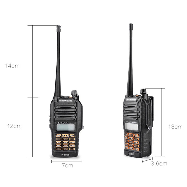 BaoFeng BF-UV9Rplus 16W Waterproof Dual Band Portable Radio Antenna Walkie Talkie, US Plug, BF-UV9Rplus US Plug