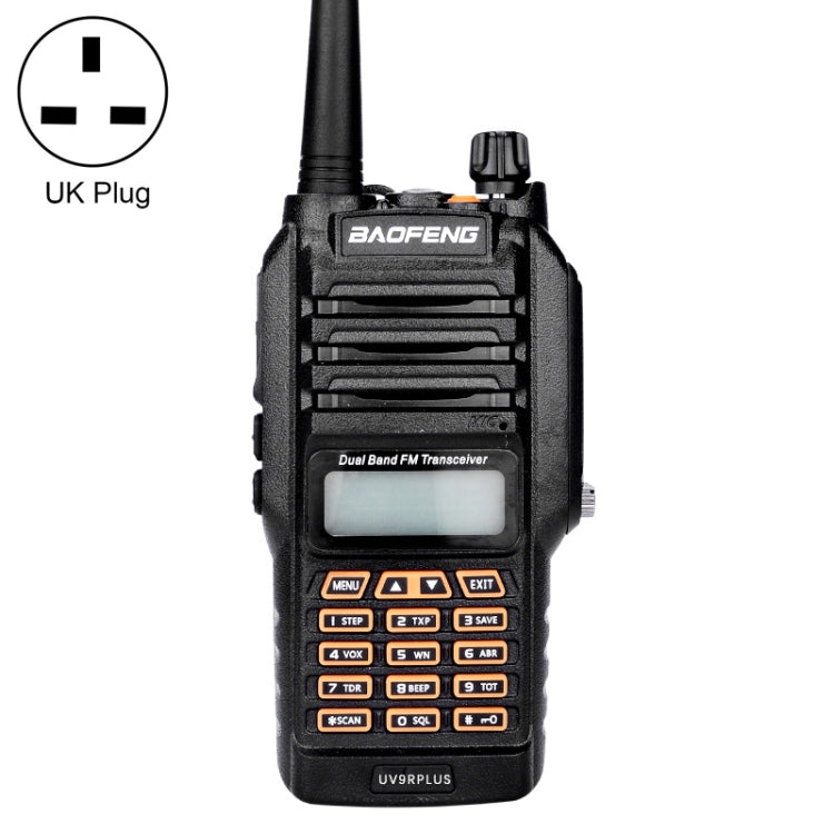 BaoFeng BF-UV9Rplus 16W Waterproof Dual Band Portable Radio Antenna Walkie Talkie, UK Plug, BF-UV9Rplus UK Plug