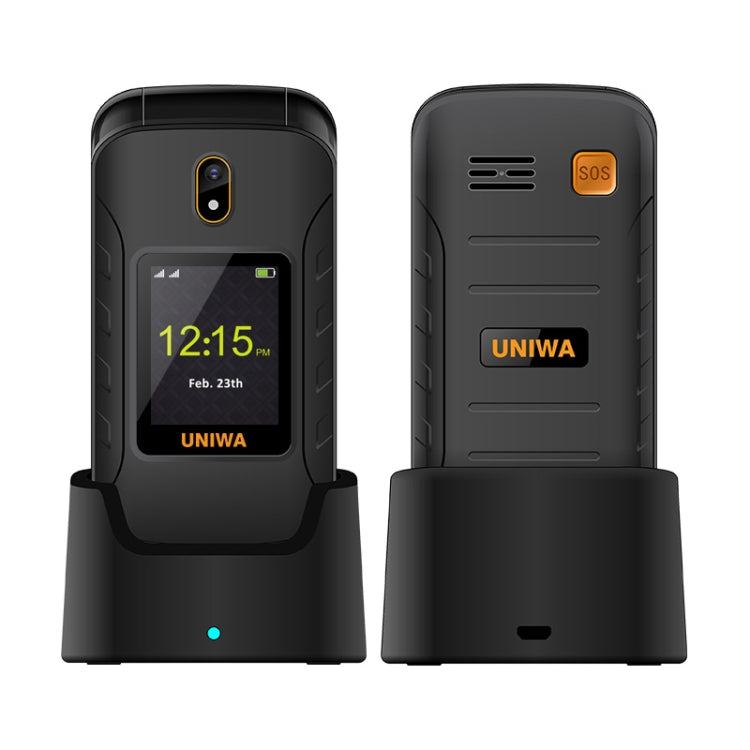 2,8 pollici + 1,77 pollici, UNISOC Tiger T107, supporto Bluetooth, FM, rete: 4G, SOS, con base dock di ricarica