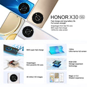 Tripla fotocamera posteriore, identificazione delle impronte digitali laterale, batteria da 4800 mAh, Magic UI 5.0 Qualcomm Snapdragon 695 Octa Core da 6,81 pollici fino a 2,2 GHz, rete: 5G, OTG, non supporta Google Play, 8GB+128GB