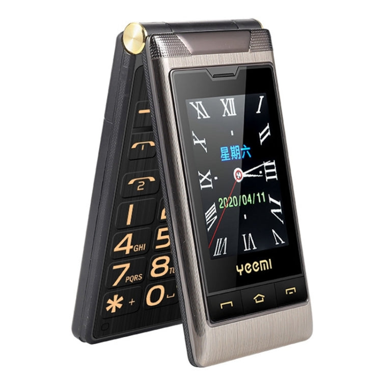2,8 pollici + 2,4 pollici, batteria 5900mAh, supporto FM, SOS, GSM, numero di famiglia, tasti grandi, doppia SIM