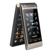 2,8 pollici + 2,4 pollici, batteria 5900mAh, supporto FM, SOS, GSM, numero di famiglia, tasti grandi, doppia SIM