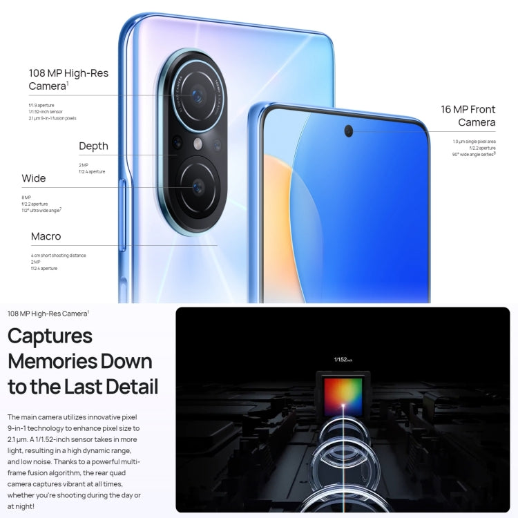Smartphone 6,78" Snapdragon 680 8GB 256GB 4G HarmonyOS