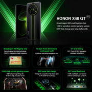 Tripla fotocamera posteriore, identificazione delle impronte digitali laterale, batteria da 4800 mAh, Magic UI 6.1 da 6,81 pollici / Android 12 Snapdragon 888 Octa Core fino a 2,84 GHz, Rete: 5G, OTG, Non supporta Google Play, 8GB+256GB
