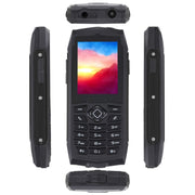 IP68 impermeabile, antipolvere, antiurto, 2,4 pollici, MTK6261D, batteria da 2000 mAh, altoparlante, FM, rete: 2G, doppia SIM