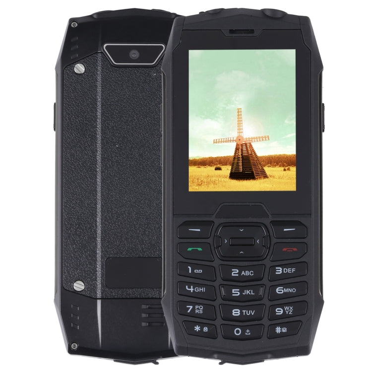 IP68 Impermeabile Antipolvere Antiurto, 2,8 pollici, MTK6261D, Batteria 2000mAh, SOS, FM, Doppia SIM