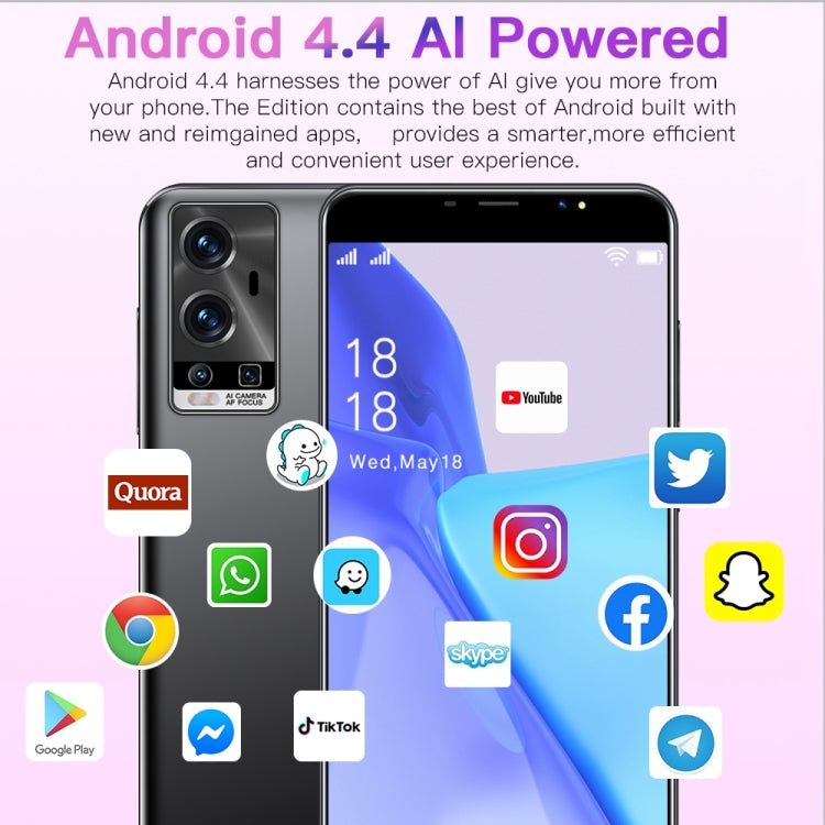 Smartphone Android 4.4 MTK6572 Dual Core 3G 5" HD