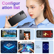 Identificazione facciale, Android 4.4 MTK6572 Dual Core, Rete: 3G