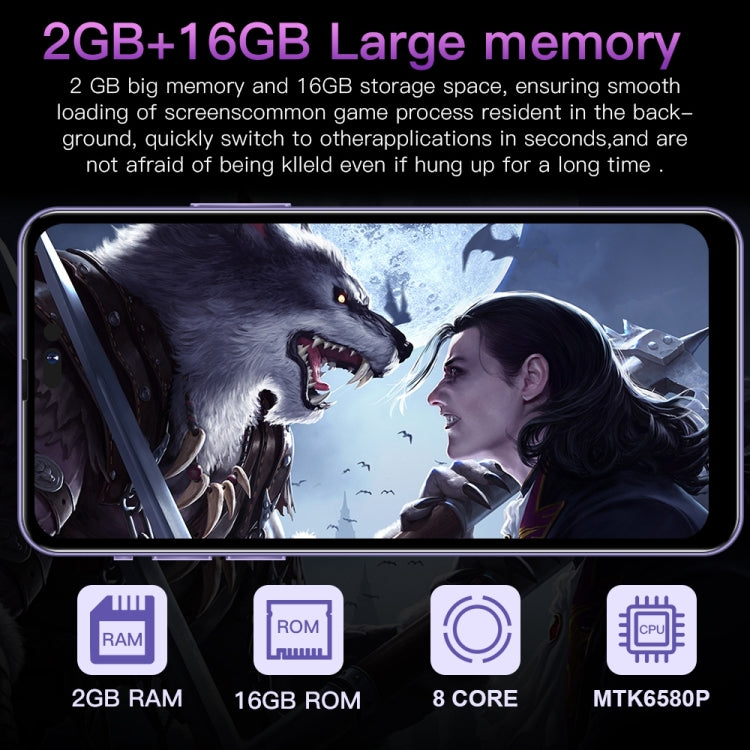 Smartphone Android 8.1 MTK6580P 2GB RAM 16GB 3G 6,5"
