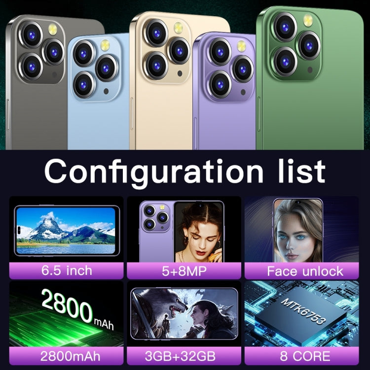 Identificazione facciale, Android 8.1 MTK6753 Octa Core, Rete: 4G, 3GB+32GB,Dynamic Island Screen