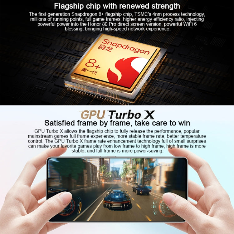 Smartphone Honor 80 Pro 12GB 256GB 5G Snapdragon 8+ Gen1