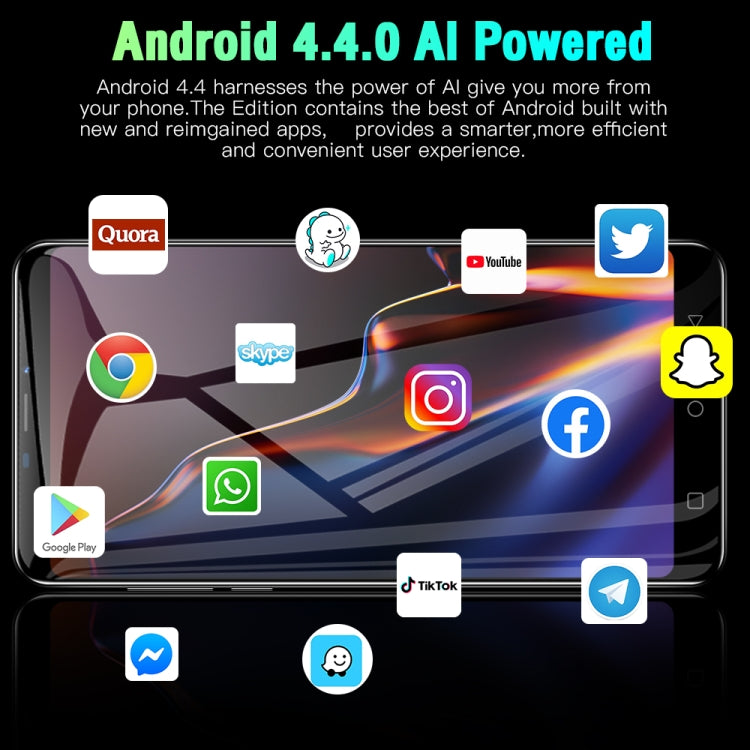 Identificazione facciale, Android 4.4 MTK6572 Dual Core, Rete: 3G