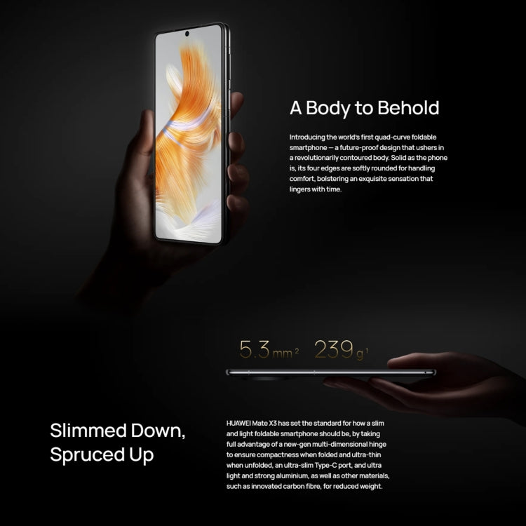 Smartphone pieghevole 7,85" + 6,4" Snapdragon 8+ 1TB
