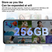 Doppia fotocamera posteriore, Face ID e identificazione delle impronte digitali laterali, batteria da 6000 mAh, HarmonyOS 3.0 Octa Core da 6,75 pollici, rete: 4G, OTG, non supporta Google Play, 256GB