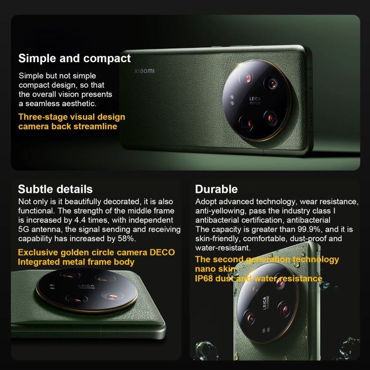 Quattro fotocamere posteriori Leica, identificazione delle impronte digitali sullo schermo, batteria da 5000 mAh, OLED 2K MIUI 14 da 6,73 pollici Qualcomm Snapdragon 8 Gen2 Octa Core 4nm fino a 3,19 GHz, rete: 5G, NFC, funzione di ricarica wireless����...
