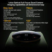 Quattro fotocamere posteriori Leica, identificazione delle impronte digitali sullo schermo, batteria da 5000 mAh, OLED 2K MIUI 14 da 6,73 pollici Qualcomm Snapdragon 8 Gen2 Octa Core 4nm fino a 3,19 GHz, rete: 5G, NFC, funzione di ricarica wireless    ...