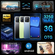 Identificazione facciale, Android 8.1 MTK6580A Quad Core, Rete: 3G, OTG