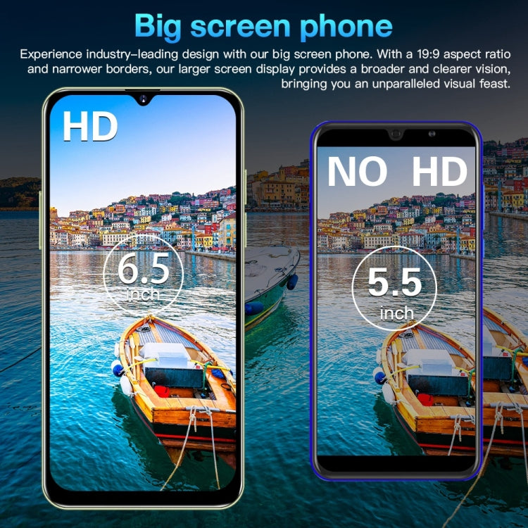 Smartphone Android 8.1 MTK6580A Quad Core 3G OTG 6,5 pollici