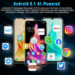 Smartphone Android 9.1 MTK6580A Quad Core 3G 6.52 pollici