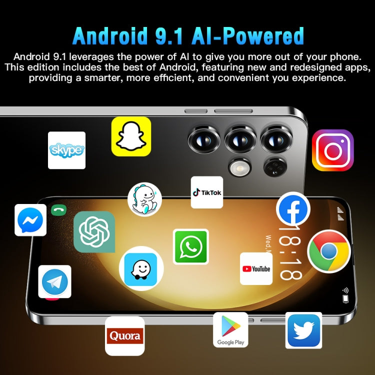 Smartphone Android 9.1 MTK6580A Quad Core 3G 6.52"