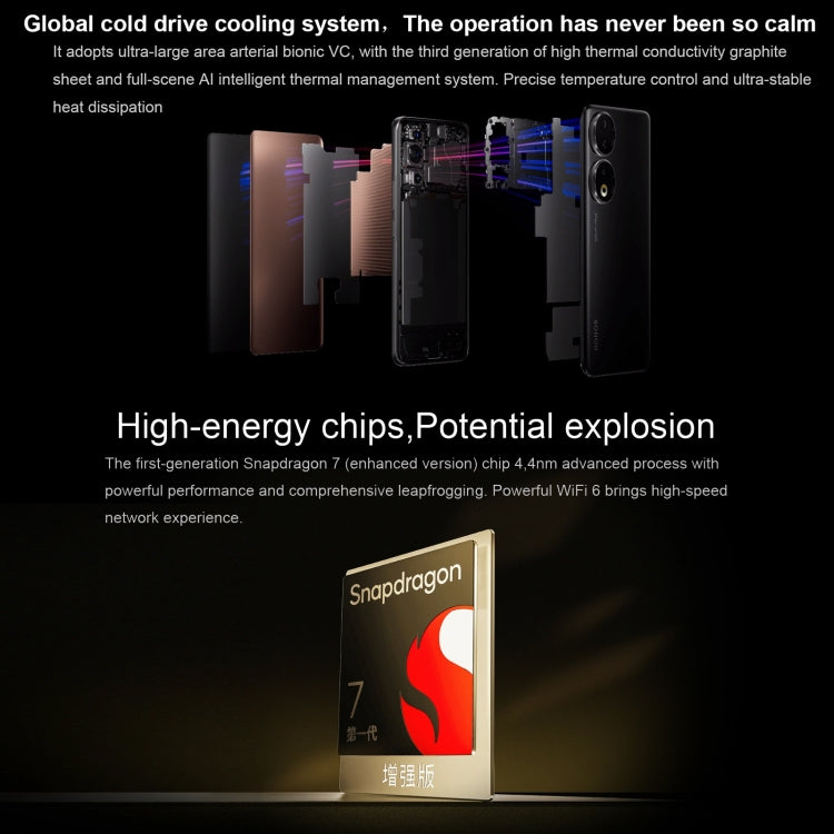 Tripla fotocamera posteriore, identificazione dell'impronta digitale dello schermo, Magic UI 7.1 da 6,7 pollici Android 13 Qualcomm Snapdragon 7 Gen 1 Accelerated Edition Octa Core fino a 2,5 GHz, rete: 5G, OTG, NFC, non supporta Google Play�����������...
