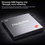 Tripla fotocamera posteriore, identificazione dell'impronta digitale sullo schermo, batteria da 4600 mAh, sistema operativo Android 13 Origin da 6,78 pollici 3 dimensioni 8200 Octa Core fino a 3,1 GHz, OTG, NFC, rete: 5G, 8GB+256GB