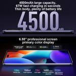 Smartphone 5G con tripla fotocamera e batteria 4500 mAh