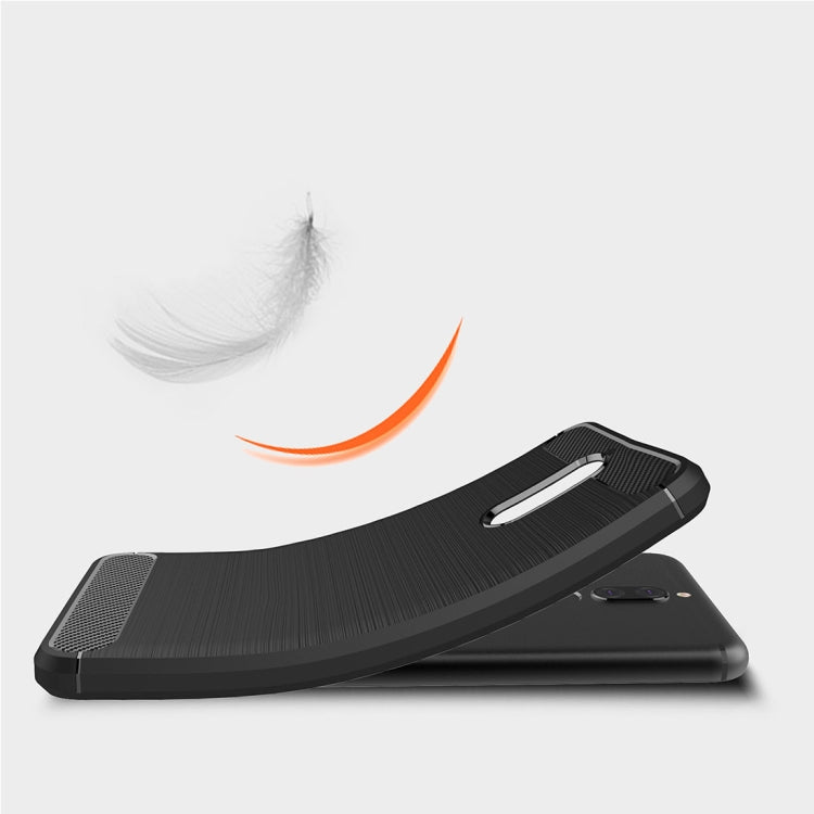 Per Huawei Mate 10 Lite Custodia protettiva morbida antiscivolo in TPU con texture in fibra di carbonio spazzolata, For Mate 10 Lite, For Huawei Mate 10 Lite