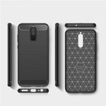 Per Huawei Mate 10 Lite Custodia protettiva morbida antiscivolo in TPU con texture in fibra di carbonio spazzolata, For Mate 10 Lite, For Huawei Mate 10 Lite