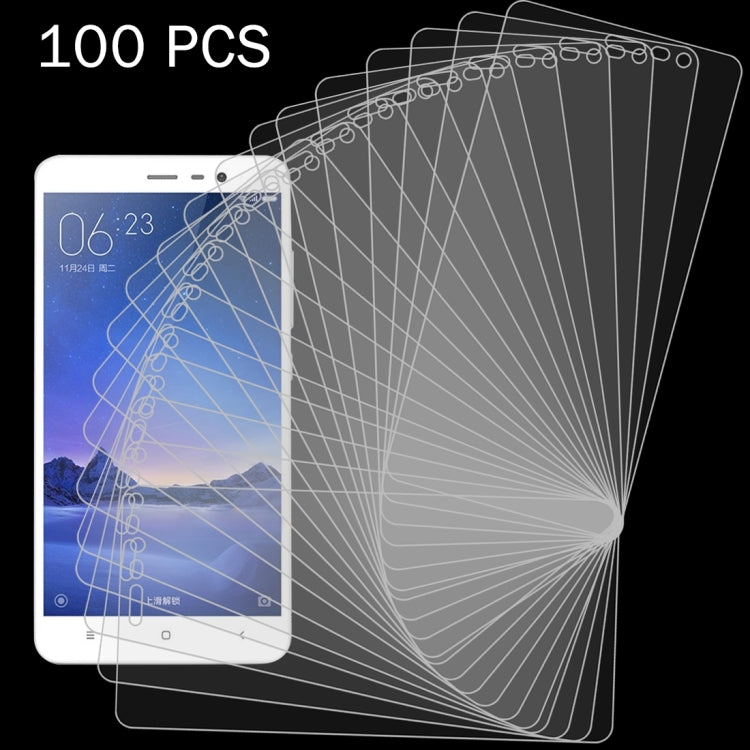 100 PZ per Xiaomi Redmi Note 3 0,26mm 9H Durezza superficiale 2.5D Pellicola per schermo in vetro temperato antideflagrante, 100pcs