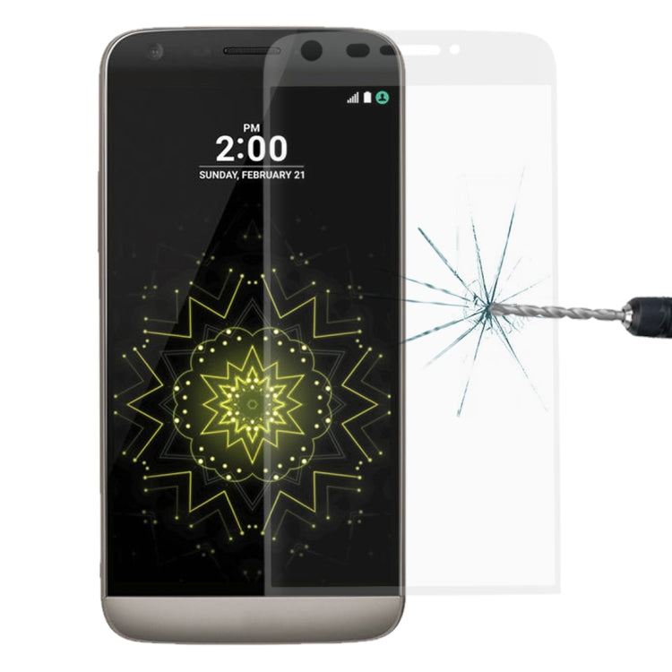 Per LG G5 0,26mm 9H Durezza superficiale Pellicola a schermo intero in vetro temperato serigrafato colorato antideflagrante curvo 3D, For LG G5(1 PC), For LG G5, For G5