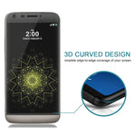 Per LG G5 0,26mm 9H Durezza superficiale Pellicola a schermo intero in vetro temperato serigrafato colorato antideflagrante curvo 3D, For LG G5(1 PC), For LG G5, For G5