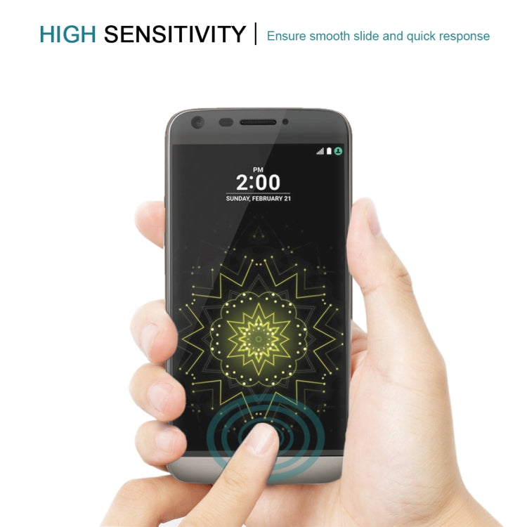 Per LG G5 0,26mm 9H Durezza superficiale Pellicola a schermo intero in vetro temperato serigrafato colorato antideflagrante curvo 3D, For LG G5(1 PC), For LG G5, For G5