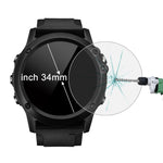ENKAY Hat-Prince per Smart Watch con quadrante circolare da 34 mm di diametro 0,2 mm 9H Durezza superficiale 2.15D Pellicola per schermo in vetro temperato curvo antideflagrante