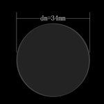 ENKAY Hat-Prince per Smart Watch con quadrante circolare da 34 mm di diametro 0,2 mm 9H Durezza superficiale 2.15D Pellicola per schermo in vetro temperato curvo antideflagrante