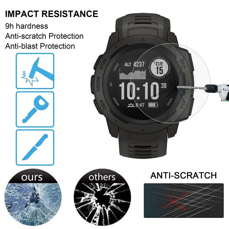 ENKAY Hat-Prince per Smart Watch con quadrante circolare da 39 mm di diametro 0,2 mm 9H Durezza superficiale 2.15D Pellicola per schermo in vetro temperato curvo antideflagrante