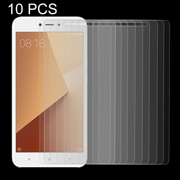 10 PZ per Xiaomi Redmi Note 5A 0,26mm 9H Durezza superficiale 2.5D Pellicola per schermo in vetro temperato a schermo intero antideflagrante, For Redmi Note 5A
