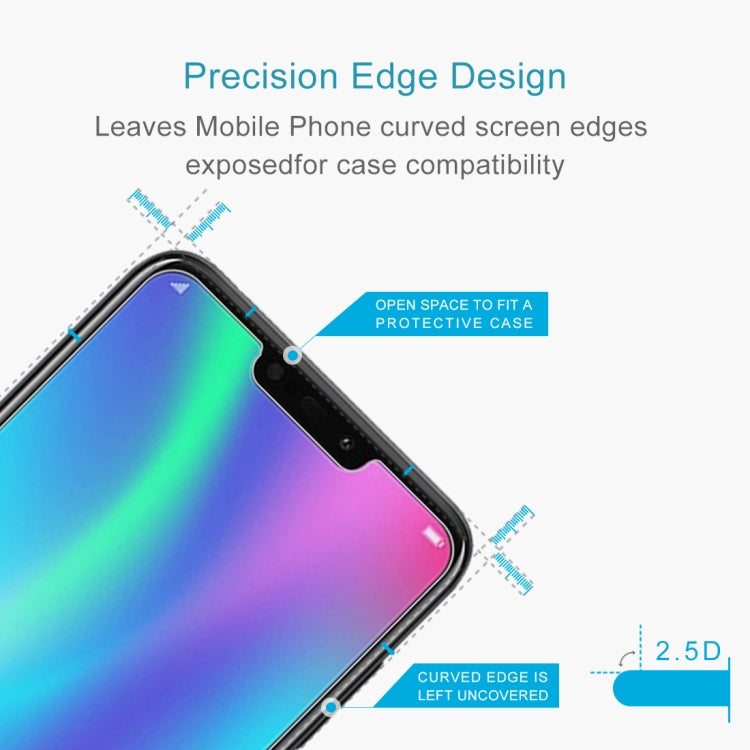 Pellicola in vetro temperato antideflagrante da 0,26 mm 9H 2.5D per Huawei Honor 8C, For Honor 8C (1 PCS)