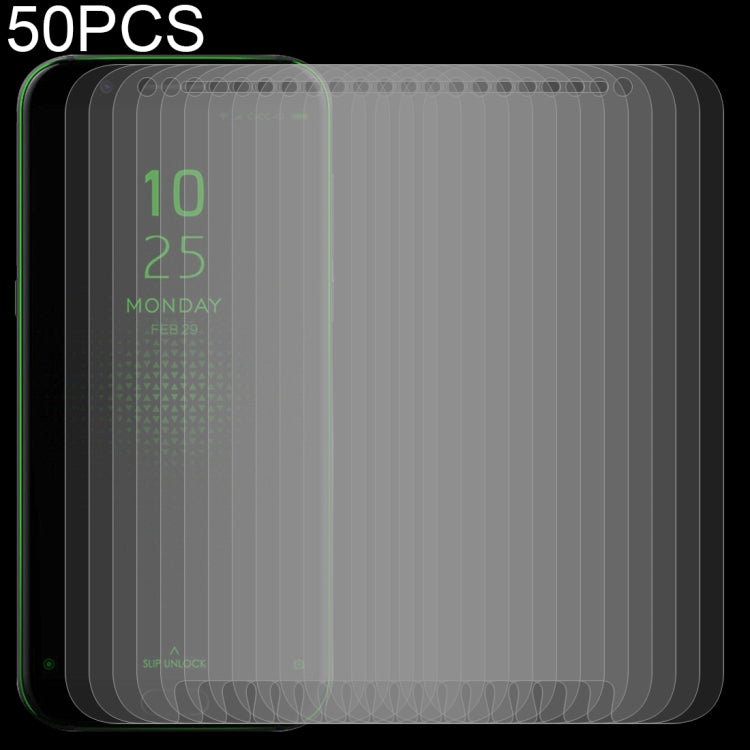 Pellicola in vetro temperato da 50 pezzi 0,26 mm 9H 2,5D per Xiaomi Black Shark, For Black Shark
