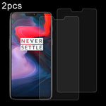 2 pellicole in vetro temperato 0,26 mm 9H 2,5D per OnePlus 6, For 6 (2 PCS)