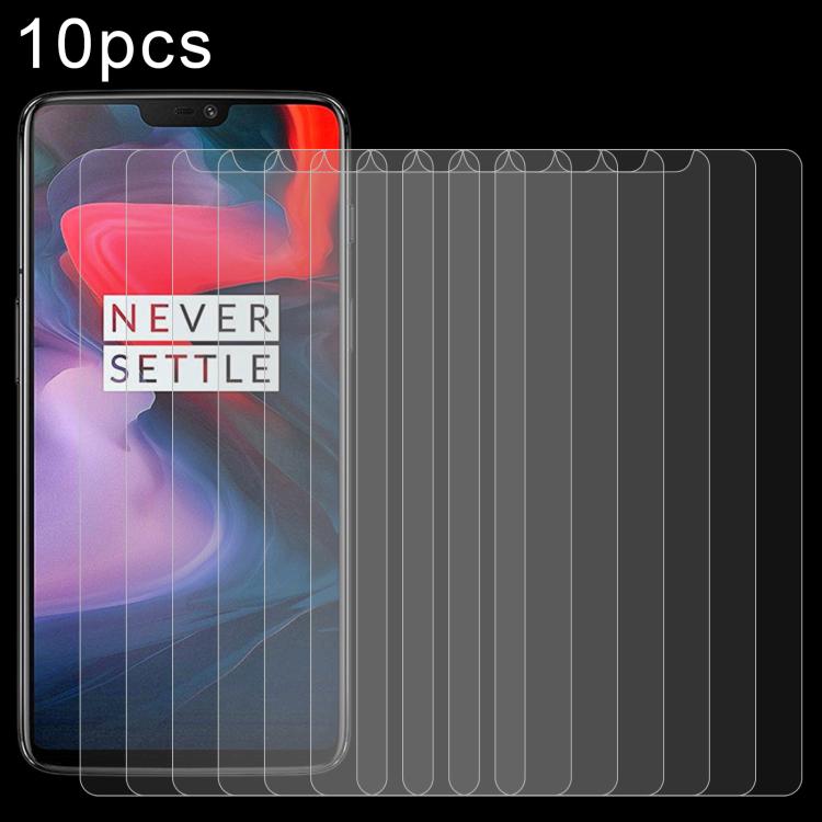 Pellicola vetro temperato 9H 0,26mm per OnePlus 6 10 pezzi