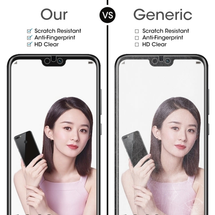Pellicola in vetro temperato 9H 2.5D da 10 pezzi 0,26mm per Huawei Honor 9i, For Honor 9i