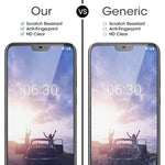 10 pellicole in vetro temperato 0,26 mm 9H 2,5D per Nokia X6, For Nokia X6