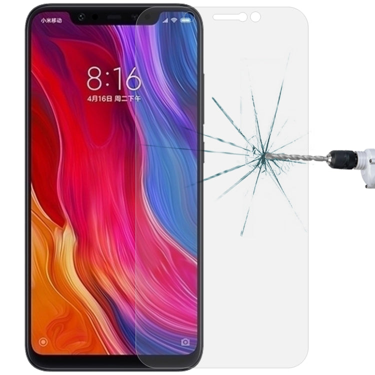 Pellicola in vetro temperato 9H 2.5D da 0,26 mm per Xiaomi Mi 8, For Mi 8 (1pc)