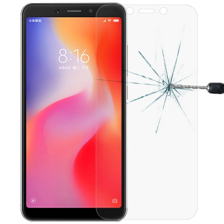 Pellicola in vetro temperato 9H 2.5D da 0,26 mm per Xiaomi Redmi 6, For Redmi 6