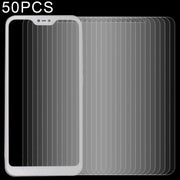 Pellicola in vetro temperato 9H 2.5D da 50 pezzi 0,26mm per Xiaomi Redmi 6 Pro / Mi A2 Lite, senza confezione al dettaglio, For Redmi 6 Pro