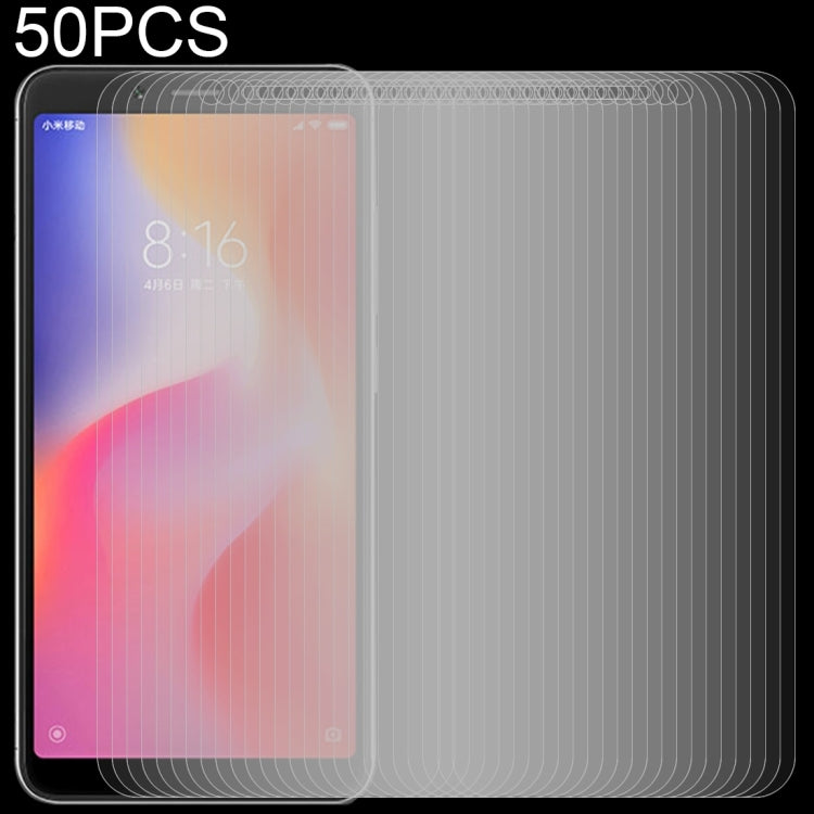 Pellicola in vetro temperato per Xiaomi Redmi 6A 0,26 mm 50 pezzi