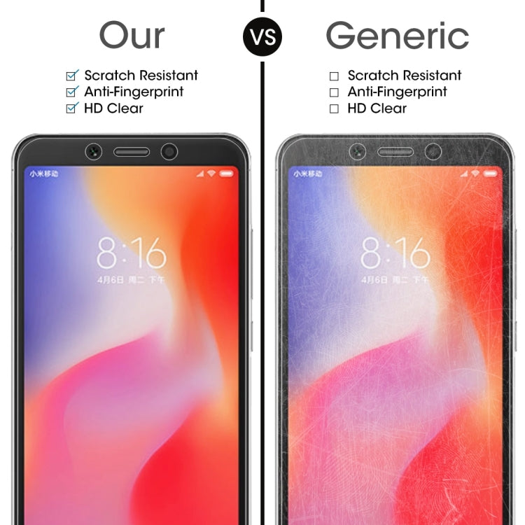 Pellicola in vetro temperato per Xiaomi Redmi 6A 0,26 mm 50 pezzi