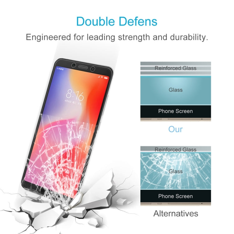 Pellicola in vetro temperato per Xiaomi Redmi 6A 0,26 mm 50 pezzi